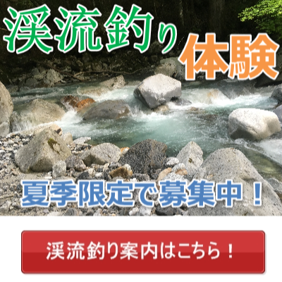 【手ぶらでOK！】渓流釣りガイドのご案内