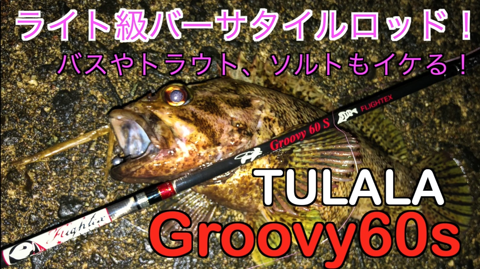 バス釣り、トラウト、ソルトもなんでもこなすツララグルーヴィー60s